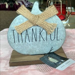 Rae Dunn Accents - đĽSALE! Rae Dunn âThankfulâ Tin Pumpkin Rae Dunn Accents - đĽSALE! Rae Dunn âThankfulâ Tin Pumpkin